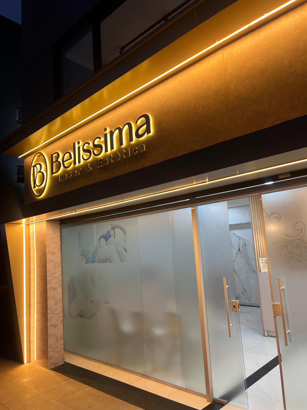 Fachada da Belíssima Laser Estética Avançada, em Arujá